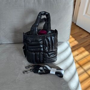 THINK ROYLN Quilted Black Tote